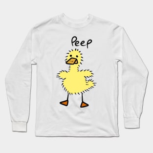 Peep Fuzzy Duckling Long Sleeve T-Shirt